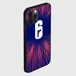 Чехол для iPhone 12 Pro Rainbow Six red energy, цвет: 3D-черный — фото 2