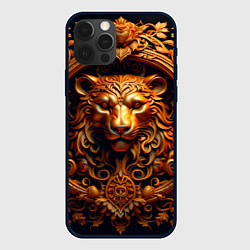 Чехол iPhone 12 Pro Лев узор