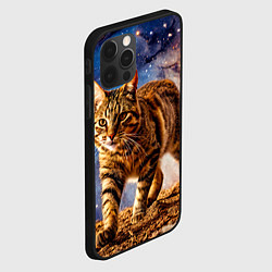 Чехол для iPhone 12 Pro Пиксибоб в космосе, цвет: 3D-черный — фото 2