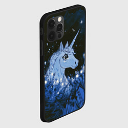 Чехол для iPhone 12 Pro Единорог и светлячки, цвет: 3D-черный — фото 2