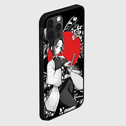Чехол для iPhone 12 Pro Шинобу Кочо бабочка - убийца демонов, цвет: 3D-черный — фото 2