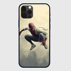 Чехол iPhone 12 Pro Человек паук в прыжке