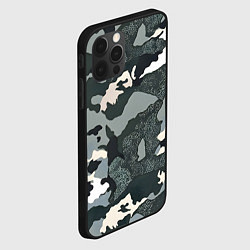 Чехол для iPhone 12 Pro Темно зеленый камуфляж, цвет: 3D-черный — фото 2