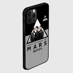 Чехол для iPhone 12 Pro 30 Seconds to Mars - poster, цвет: 3D-черный — фото 2