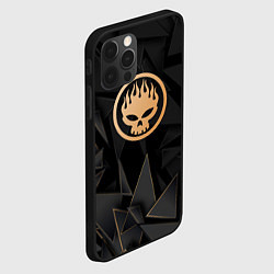 Чехол для iPhone 12 Pro The Offspring golden poly, цвет: 3D-черный — фото 2