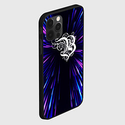 Чехол для iPhone 12 Pro Burzum neon energy, цвет: 3D-черный — фото 2
