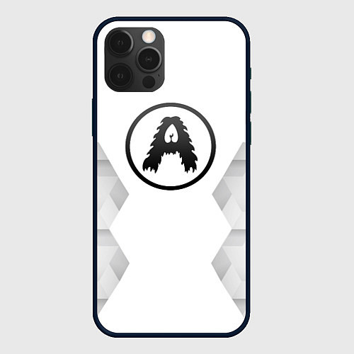 Чехол iPhone 12 Pro Aerosmith white poly / 3D-Черный – фото 1