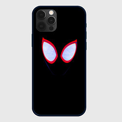 Чехол для iPhone 12 Pro Человек паук глаза, цвет: 3D-черный