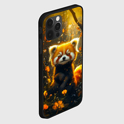 Чехол для iPhone 12 Pro Умилительная красная панда, цвет: 3D-черный — фото 2
