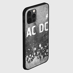 Чехол для iPhone 12 Pro AC DC - grey gradient посередине, цвет: 3D-черный — фото 2