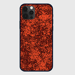 Чехол iPhone 12 Pro Тёмный коралловый текстура