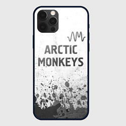 Чехол для iPhone 12 Pro Arctic Monkeys - white gradient посередине, цвет: 3D-черный
