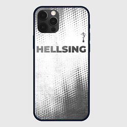 Чехол для iPhone 12 Pro Hellsing - white gradient посередине, цвет: 3D-черный
