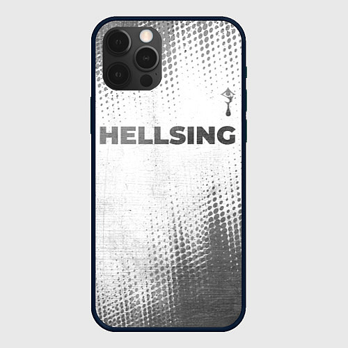 Чехол iPhone 12 Pro Hellsing - white gradient посередине / 3D-Черный – фото 1