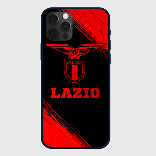 Чехол iPhone 12 Pro Lazio - red gradient / 3D-Черный – фото 1