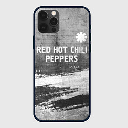 Чехол iPhone 12 Pro Red Hot Chili Peppers - grey gradient посередине