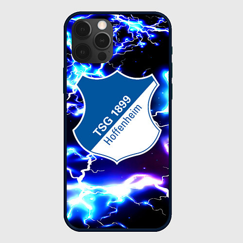 Чехол iPhone 12 Pro Хоффенхайм молнии / 3D-Черный – фото 1