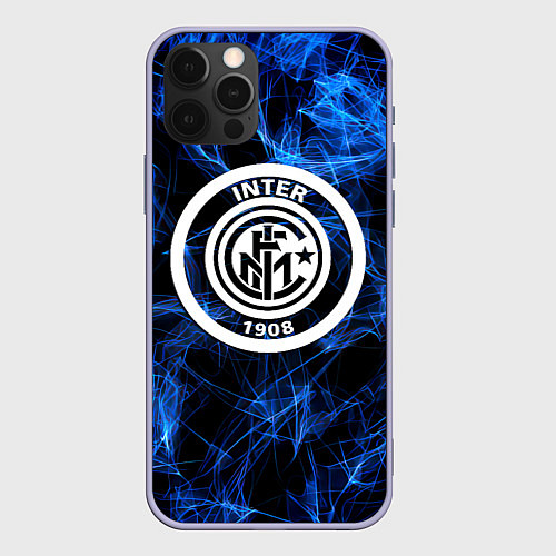 Чехол iPhone 12 Pro Inter smoke neon / 3D-Светло-сиреневый – фото 1