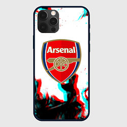 Чехол для iPhone 12 Pro Arsenal огонь глитч, цвет: 3D-черный