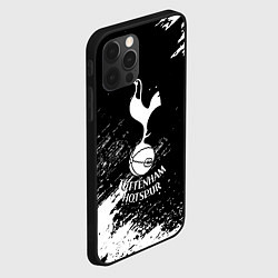 Чехол для iPhone 12 Pro Тоттенхэм белые брызги красок, цвет: 3D-черный — фото 2