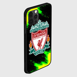 Чехол для iPhone 12 Pro Ливерпуль кислотные краски, цвет: 3D-черный — фото 2