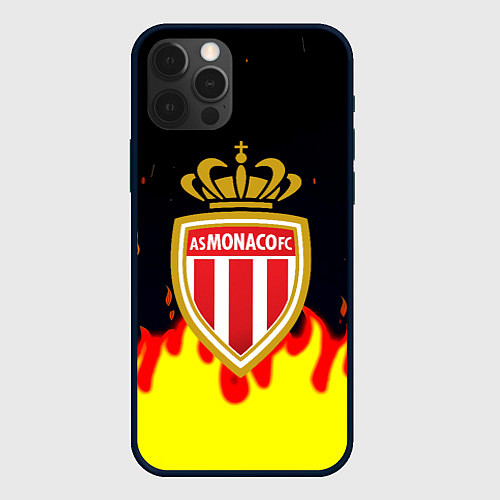 Чехол iPhone 12 Pro Monaco огненный стиль / 3D-Черный – фото 1