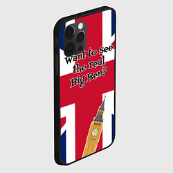 Чехол для iPhone 12 Pro Хочешь посмотреть на мой Биг-Бэн, цвет: 3D-черный — фото 2