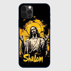 Чехол для iPhone 12 Pro Jesus shalom, цвет: 3D-черный