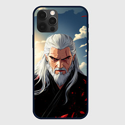 Чехол для iPhone 12 Pro Ведьмак стиль аниме, цвет: 3D-черный