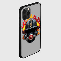 Чехол для iPhone 12 Pro Пожарник, цвет: 3D-черный — фото 2