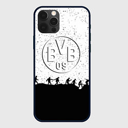 Чехол для iPhone 12 Pro Borussia спорт лого люди, цвет: 3D-черный