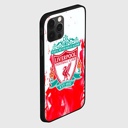 Чехол для iPhone 12 Pro Liverpool розовый огонь, цвет: 3D-черный — фото 2