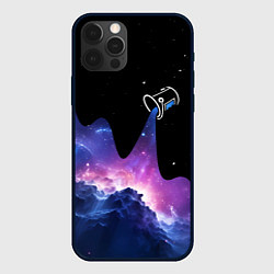 Чехол iPhone 12 Pro Потеки космической краски