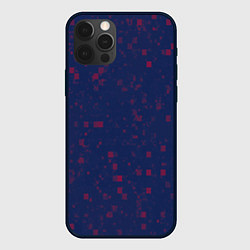 Чехол для iPhone 12 Pro Color red squares, цвет: 3D-черный