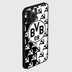 Чехол для iPhone 12 Pro Borussia паттерн ссср, цвет: 3D-черный — фото 2