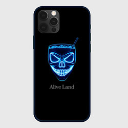 Чехол iPhone 12 Pro Neon skull cocktail