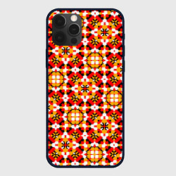 Чехол iPhone 12 Pro Пестрый узорчатый паттерн