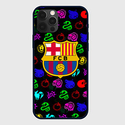 Чехол iPhone 12 Pro Barcelona neon games logo