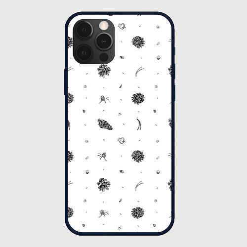 Чехол iPhone 12 Pro Шишки из Бузулукского бора / 3D-Черный – фото 1