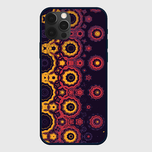 Чехол iPhone 12 Pro Метаморфоза из персидских звезд / 3D-Черный – фото 1