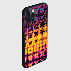 Чехол для iPhone 12 Pro Фиолетово-желтая метаморфоза, цвет: 3D-черный — фото 2