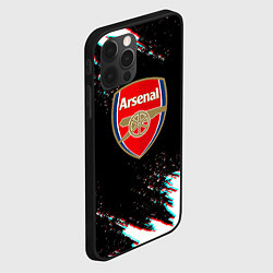 Чехол для iPhone 12 Pro Арсенал краски глитч текстура, цвет: 3D-черный — фото 2