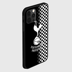 Чехол для iPhone 12 Pro Тоттенхэм клетка шахматная, цвет: 3D-черный — фото 2