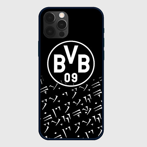 Чехол iPhone 12 Pro Borussia хищник стиль / 3D-Черный – фото 1
