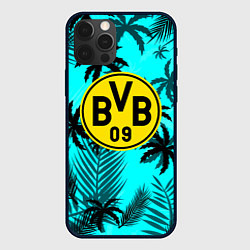 Чехол для iPhone 12 Pro Borussia неоновые тропики гта, цвет: 3D-черный