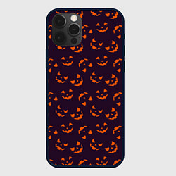 Чехол iPhone 12 Pro Страшно веселый Halloween - паттерн