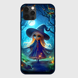 Чехол iPhone 12 Pro Ведьмочка-малютка в ночь на хэллоуин