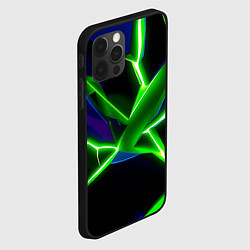 Чехол для iPhone 12 Pro Green glow, цвет: 3D-черный — фото 2