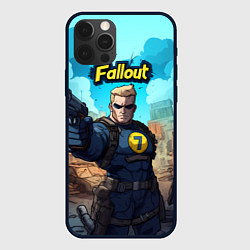 Чехол iPhone 12 Pro Fallout смотритель с пистолетом
