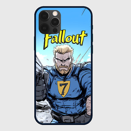 Чехол iPhone 12 Pro Fallout 7 / 3D-Черный – фото 1